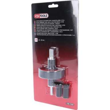 KS TOOLS Ventilsitzschleifer mit 2 Saugplatten, 3-teilig 150.1165 KS TOOLS Ventilsitzschleifer mit 2 Saugplatten, 3-teilig 150.1165