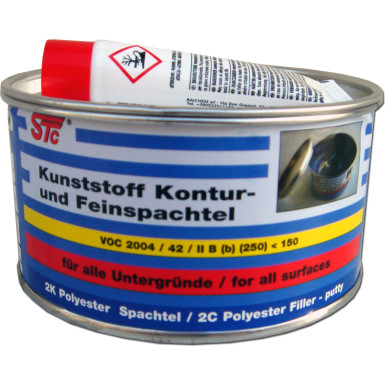 STC Kunststoff - Konturspachtel (2K Feinspachtel) 500g | 75891 STC Kunststoff - Konturspachtel (2K Feinspachtel) 500g | 75891