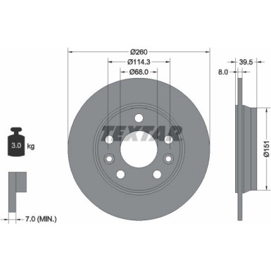 Bremsscheibe 92327203 Bremsscheibe 92327203