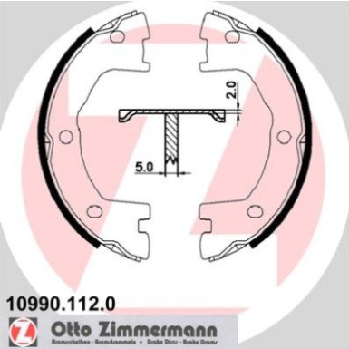 ZIMMERMANN Bremsbacken 10990.112.0 ZIMMERMANN Bremsbacken 10990.112.0