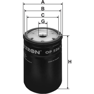 FILTRON Ölfilter OP 526/1 FILTRON Ölfilter OP 526/1