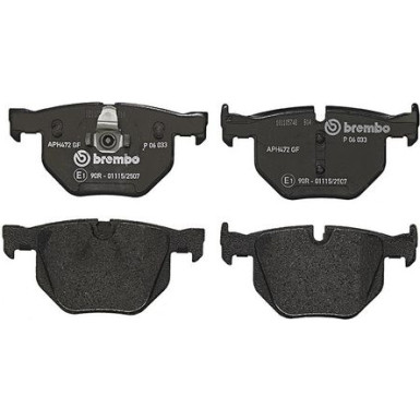 BREMBO Bremsklötze HA P 06 033 BREMBO Bremsklötze HA P 06 033
