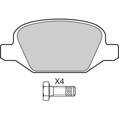 VALEO Bremsbeläge 598407