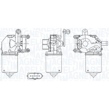 Wischermotor Ford Fiesta V 1.3 01-08 64050002010