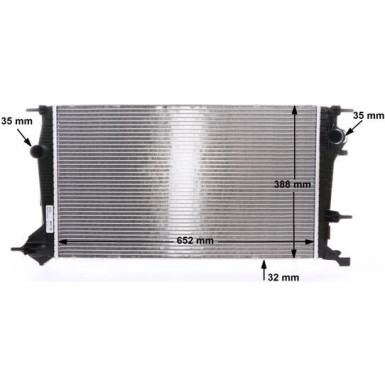 Kühler, Motorkühlung BEHR CR 24 000S