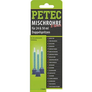 Petec Mischrohr Für 24ml Doppelspritze 50ml Doppelkartusche 3 Stück SB-Karte 98603