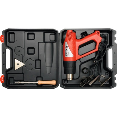 Heissluftpistole 2000W 70~600Ïc Mit Zubeh÷r Und Lcd-Anzeige YT-82293