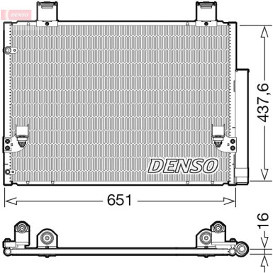 DENSO Kondensator, Klimaanlage DCN50057 DENSO Kondensator, Klimaanlage DCN50057