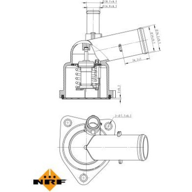 Thermostat, Kühlmittel 725043 Thermostat, Kühlmittel 725043