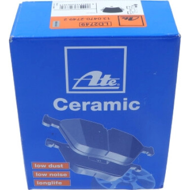 Bremsbelagsatz, Scheibenbremse ATE Ceramic 13.0470-2749.2 Bremsbelagsatz, Scheibenbremse ATE Ceramic 13.0470-2749.2