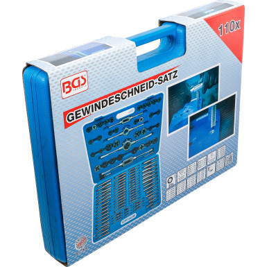 BGS Gewindeschneid-Satz metrisch / Zoll 110-tlg 900 BGS Gewindeschneid-Satz metrisch / Zoll 110-tlg 900