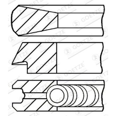 Tonringe Jeep Cherokee 2.5Td 88 08-134100-00 Tonringe Jeep Cherokee 2.5Td 88 08-134100-00