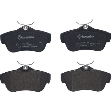 BREMBO Bremsklötze HA P 23 189 BREMBO Bremsklötze HA P 23 189