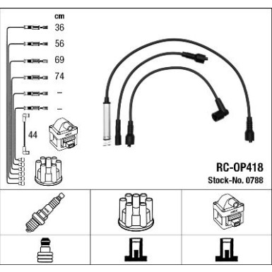 Zündleitungssatz RC-OP418