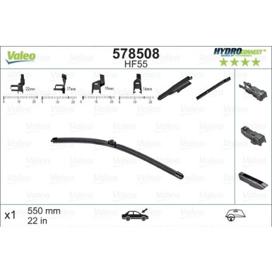 VALEO HydroConnect Front LHD 55cm 578508 VALEO HydroConnect Front LHD 55cm 578508