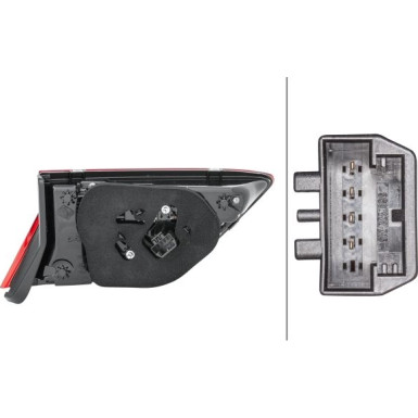 HECKLEUCHTE R 12 V HELLA 2SA 012 520-061 HECKLEUCHTE R 12 V HELLA 2SA 012 520-061