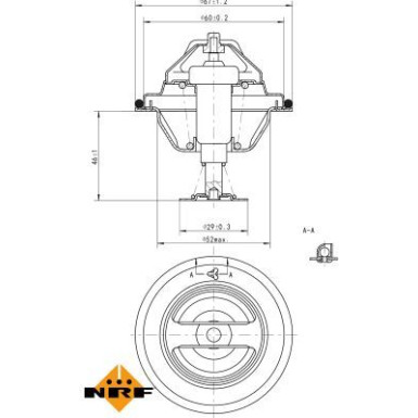 Thermostat, Kühlmittel EASY FIT 725077