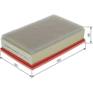 Luftfiltereinsatz F 026 400 671 Luftfiltereinsatz F 026 400 671