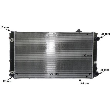 Kühler, Motorkühlung CR 853 000S