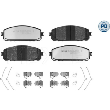 Bremsbelagsatz, Scheibenbremse MEYLE-PD: Advanced performance and design 025 220 7018/PD