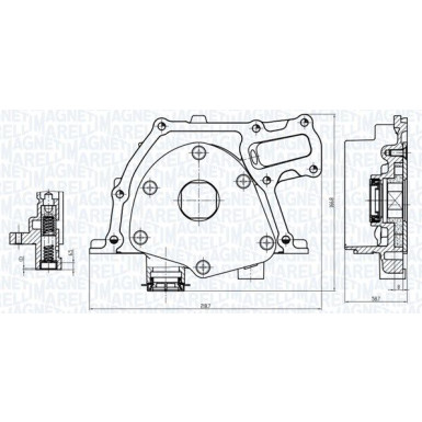 MAGNETI MARELLI Ölpumpe 351516000157 MAGNETI MARELLI Ölpumpe 351516000157