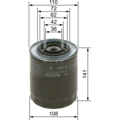 Ölfilter 0 451 203 201 Ölfilter 0 451 203 201