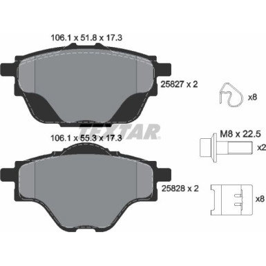 Bremsbelagsatz Citroen T. C4 Picasso 13- Für 290Mm Scheiben Q+ 2582701 Bremsbelagsatz Citroen T. C4 Picasso 13- Für 290Mm Scheiben Q+ 2582701