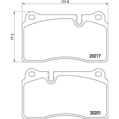 BREMBO Bremsklötze VA P 02 002 BREMBO Bremsklötze VA P 02 002
