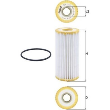 MAHLE Ölfilter OX 1217D MAHLE Ölfilter OX 1217D