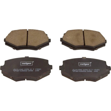 Bremsbelagsatz Mazda P. Mx-5 94-/98-05 19-2949 Bremsbelagsatz Mazda P. Mx-5 94-/98-05 19-2949