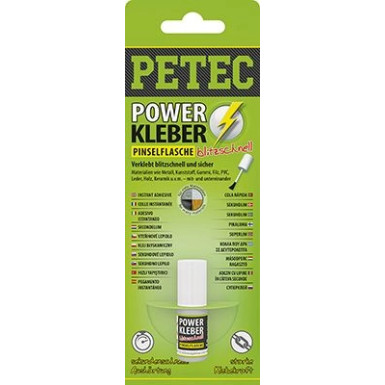 Petec Power Kleber Pinselflasche 4 G SB-Karte 93404 Petec Power Kleber Pinselflasche 4 G SB-Karte 93404