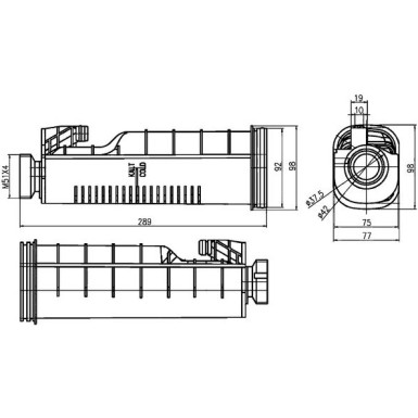 MAHLE Ausgleichsbehälter, Kühlmittel CRT 114 000S BEHR MAHLE Ausgleichsbehälter, Kühlmittel CRT 114 000S BEHR