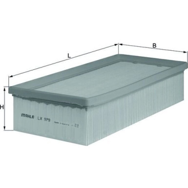 MAHLE Luftfilter LX 979