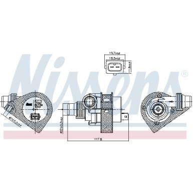 NISSENS Zusatzwasserpumpe 831059