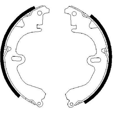 Bremsbacken TOYOTA 0 986 487 203 Bremsbacken TOYOTA 0 986 487 203