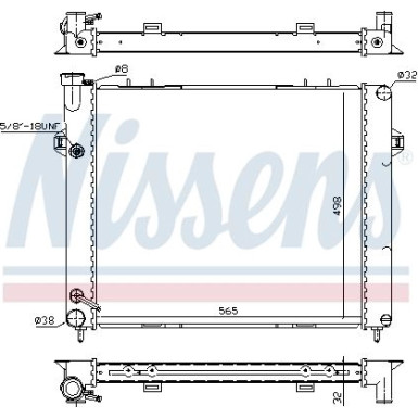 Wasserkühler PKW 609891
