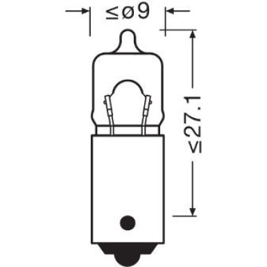 Glühbirne, Leseleuchte METALLSOCKEL ORIGINAL 64113