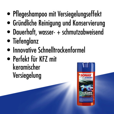 Sonax XTREME Ceramic AcitveShampoo 500ml XTREME Ceramic ActiveShampoo 02592000 Sonax XTREME Ceramic AcitveShampoo 500ml XTREME Ceramic ActiveShampoo 02592000
