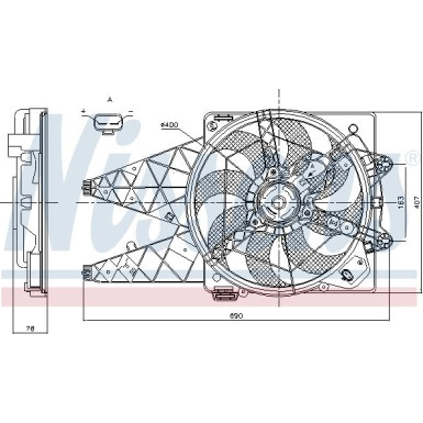 Kühlerlüfter PKW Fiat Doblo 09 85881 Kühlerlüfter PKW Fiat Doblo 09 85881