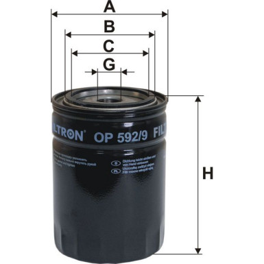 FILTRON Ölfilter OP 592/9 FILTRON Ölfilter OP 592/9