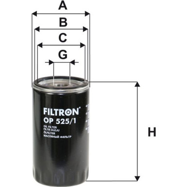 FILTRON Ölfilter OP525/1