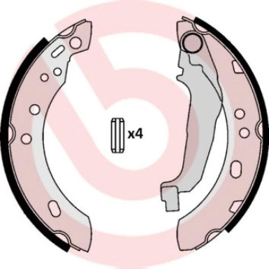 Bremsbackensatz HA NISSAN Micra 92-07 ESSENTIAL LINE S 56 507 Bremsbackensatz HA NISSAN Micra 92-07 ESSENTIAL LINE S 56 507