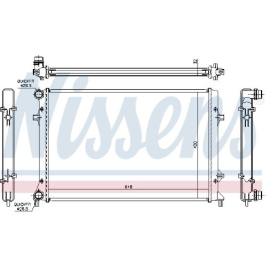 Wasserkühler PKW VW Passat 3.2-3.6 FSI 05 65307