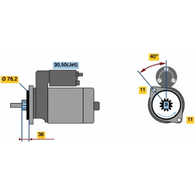 Starter AUDI,FORD,VW 0 986 016 290 Starter AUDI,FORD,VW 0 986 016 290