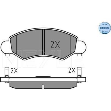 Bremsbelagsatz Opel P. Agila 00- Mit Sensor MEYLE-ORIGINAL: True to OE 025 232 5316/W Bremsbelagsatz Opel P. Agila 00- Mit Sensor MEYLE-ORIGINAL: True to OE 025 232 5316/W