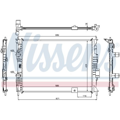 Wasserkühler PKW NISSAN Qashqai 2,0i 07 67363