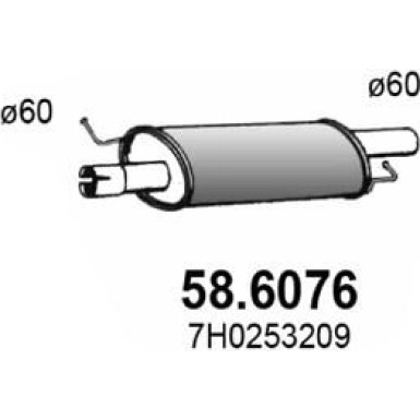 Mittelschalldämpfer 58.6076
