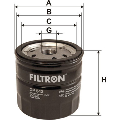 FILTRON Ölfilter OP 543 FILTRON Ölfilter OP 543