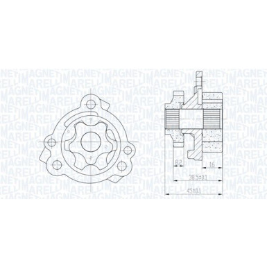 MAGNETI MARELLI Ölpumpe 351516000111 MAGNETI MARELLI Ölpumpe 351516000111