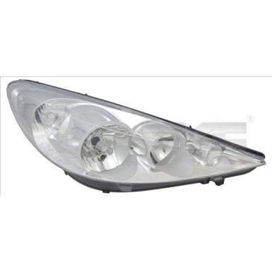 Scheinwerfer R H7/H1 +LWR +MOT CHROM PEUGEOT 206+ 1,09-12,12 4818,507,1